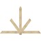 Ekena Millwork Kennewick Rough Sawn Timber Gable Bracket, Douglas Fir, 96"W x 64"H x 2"D x 6"F, 16/12 Pitch GBW096X64X0206KEN00RDF - alternate 1